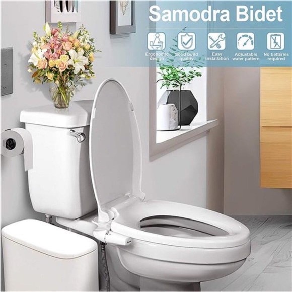 Ultra-Slim Bidet, Minimalist Bidet for Toilet with Non-Electric Dual Nozzle - Picture 6 of 6